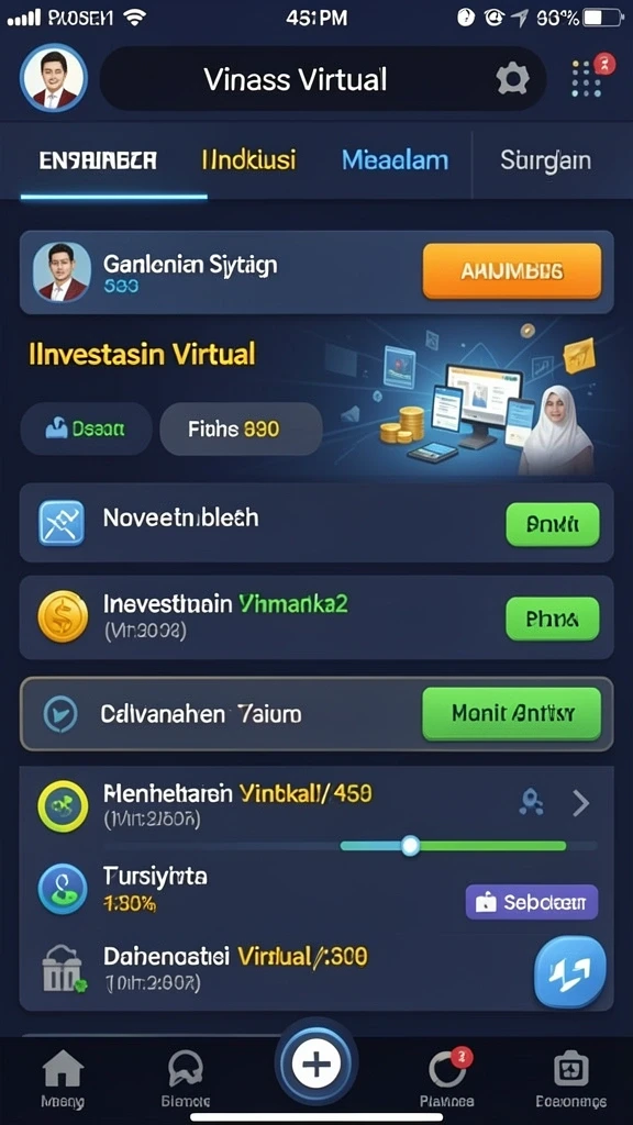 gogorummy - Fitur permainan online dengan teman-teman.